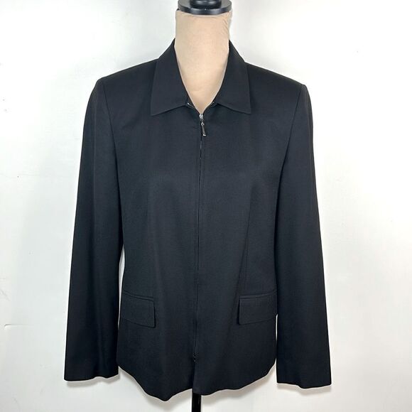 Talbots 100% wool blazer. Black - Picture 1 of 8